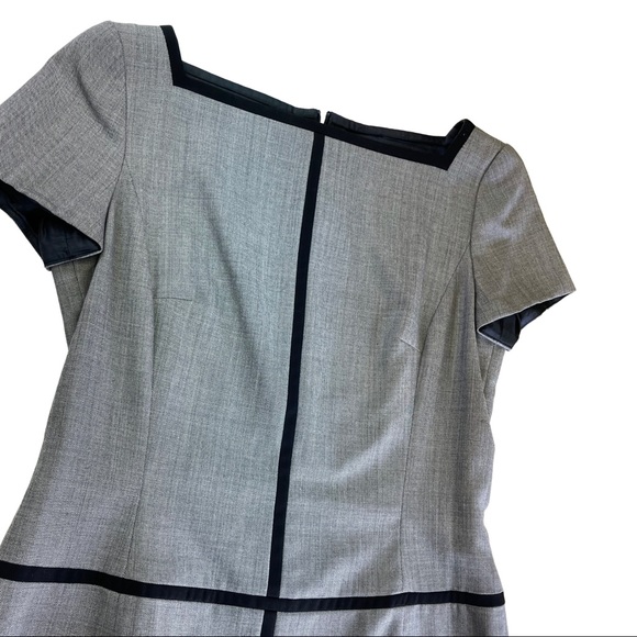 Escada Wool Dress Sheath Gray Women Size 36 US 4 - Picture 5 of 10